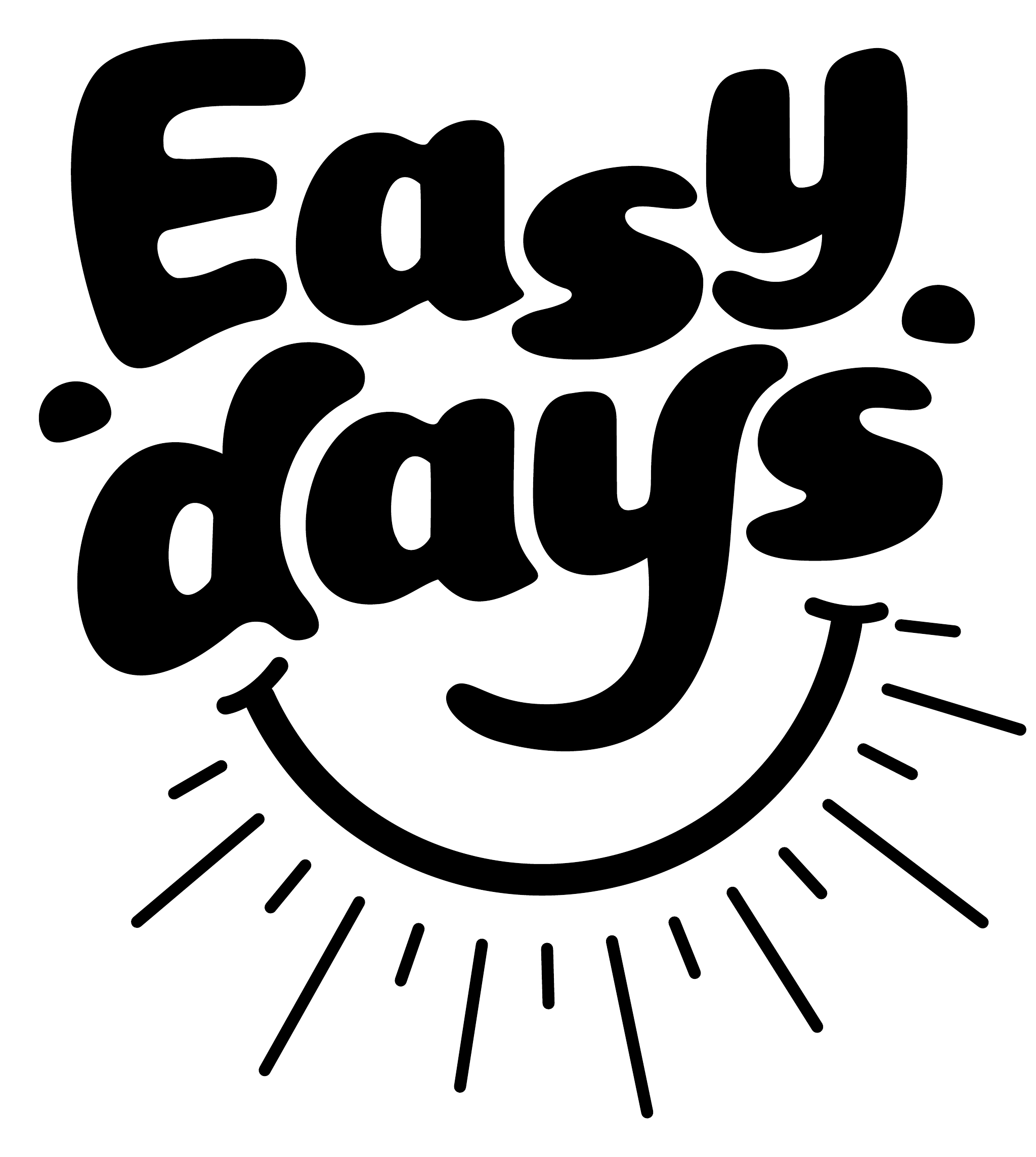 Easy Days One color ink artwork